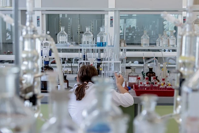 chemist in a labor